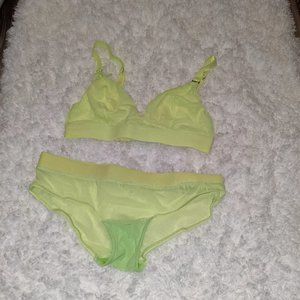 [2/$30] NWOT Sample (S) - SPLENDID Neon Soft Bra Set